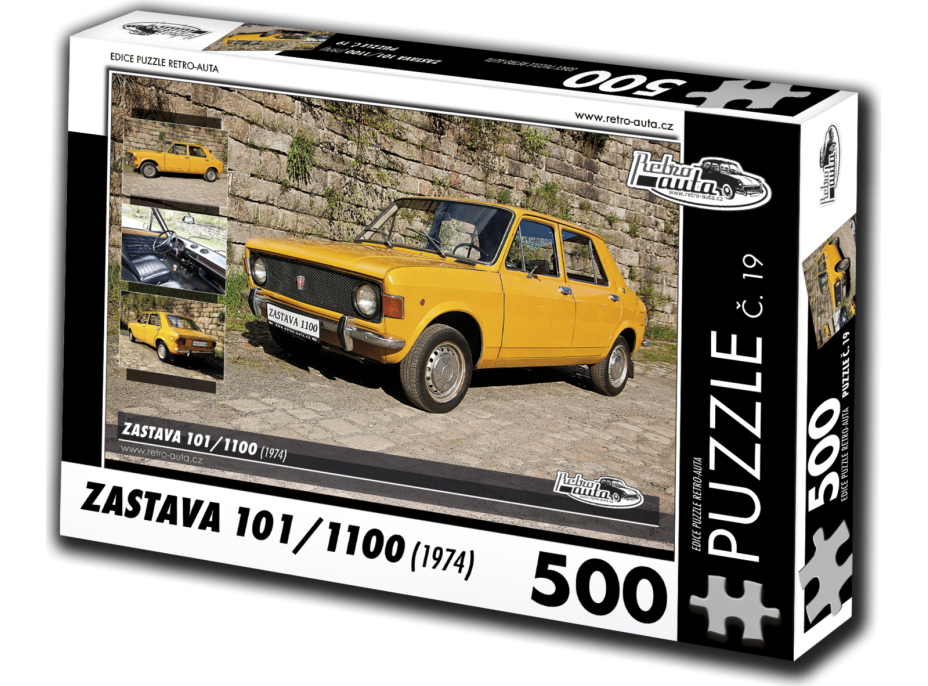 RETRO-AUTA Puzzle č. 19 Zastava 101,1100 (1974) 500 dielikov