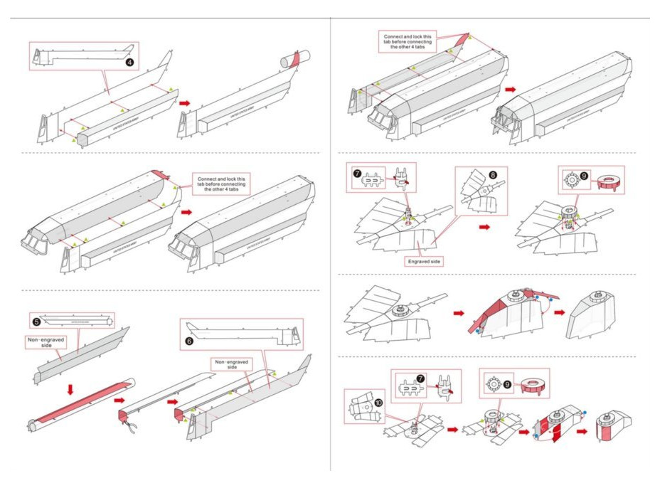 METAL EARTH 3D puzzle Vrtuľník CH-47 Chinook