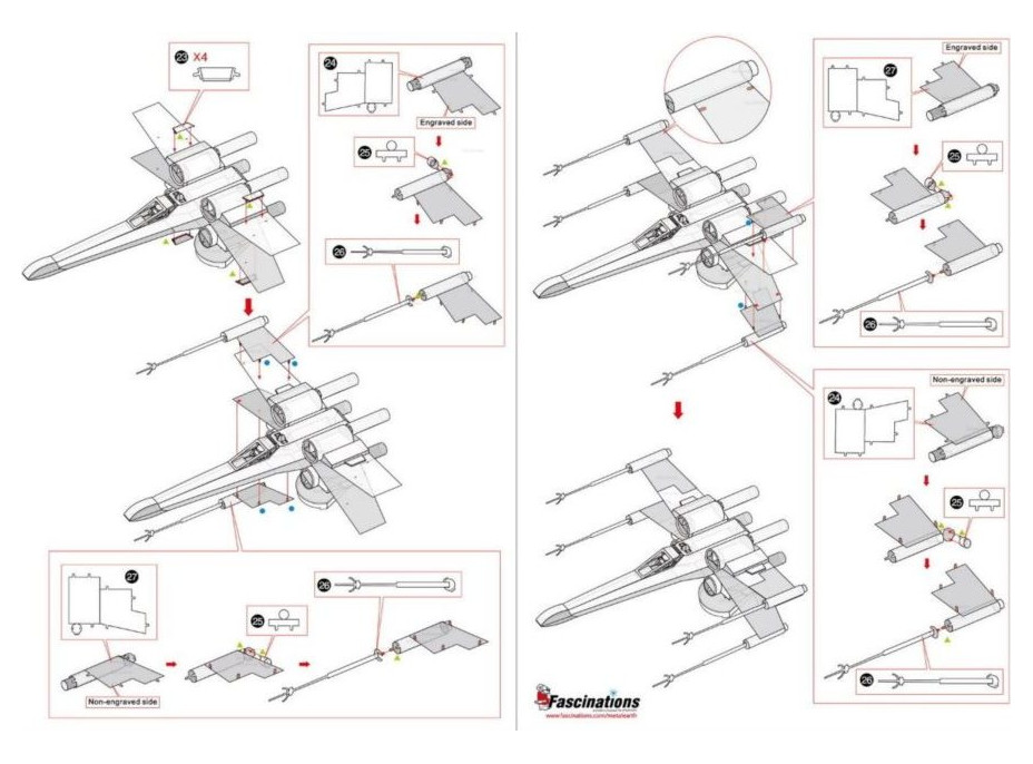 METAL EARTH 3D puzzle Star Wars: X-Wing