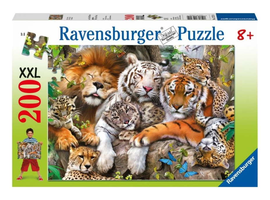 RAVENSBURGER Puzzle Mačacie zdriemnutie XXL 200 dielikov