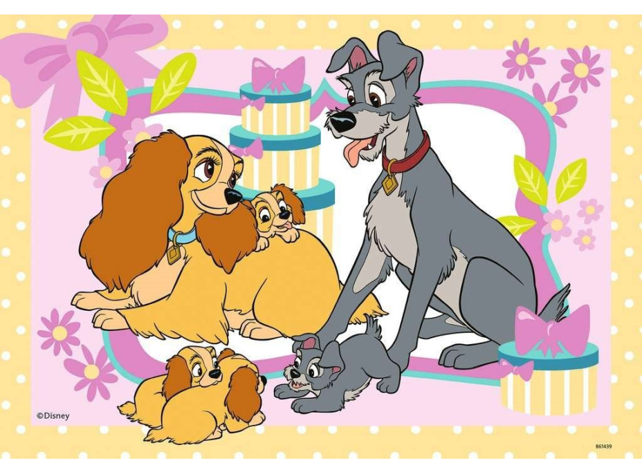 RAVENSBURGER Puzzle Disneyho obľúbené šteniatka 2x24 dielikov