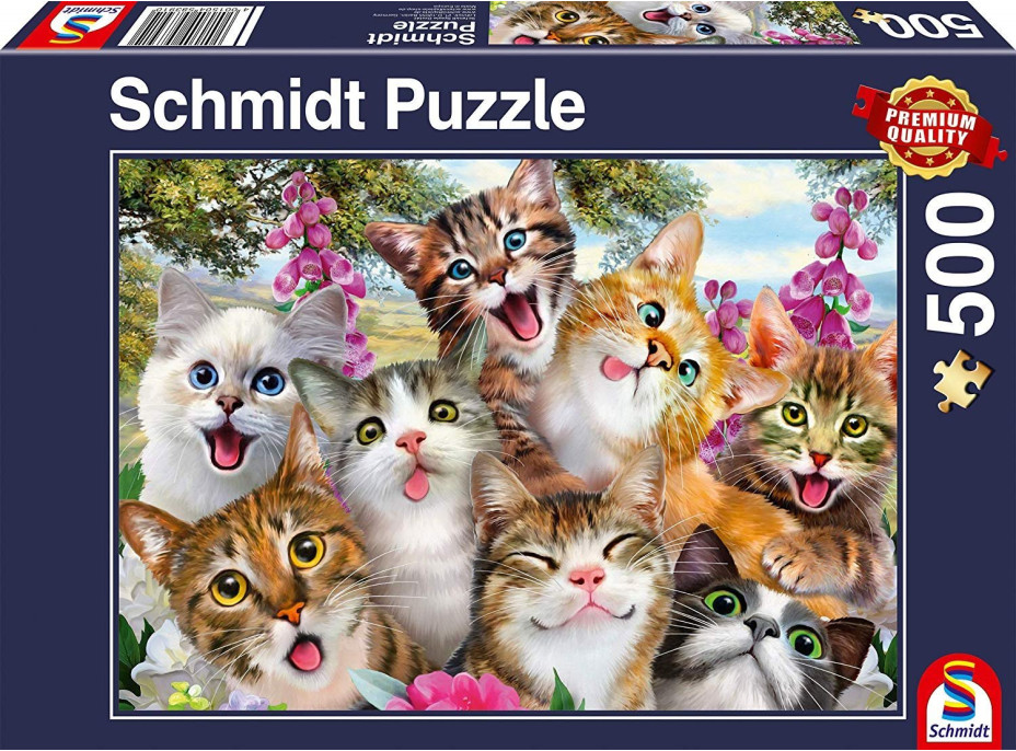 SCHMIDT Puzzle Mačacia selfie 500 dielikov