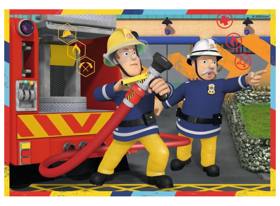 RAVENSBURGER Puzzle Požiarnik Sam v akcii 2x12 dielikov