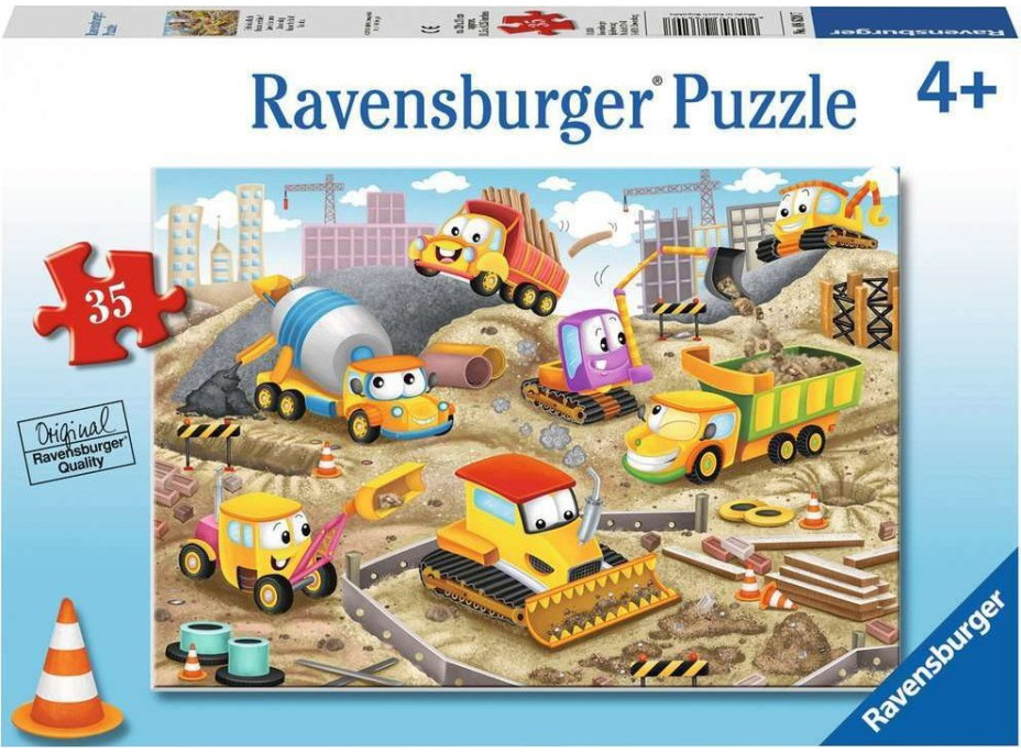 RAVENSBURGER Puzzle Zdvihnite strechu! 35 dielikov