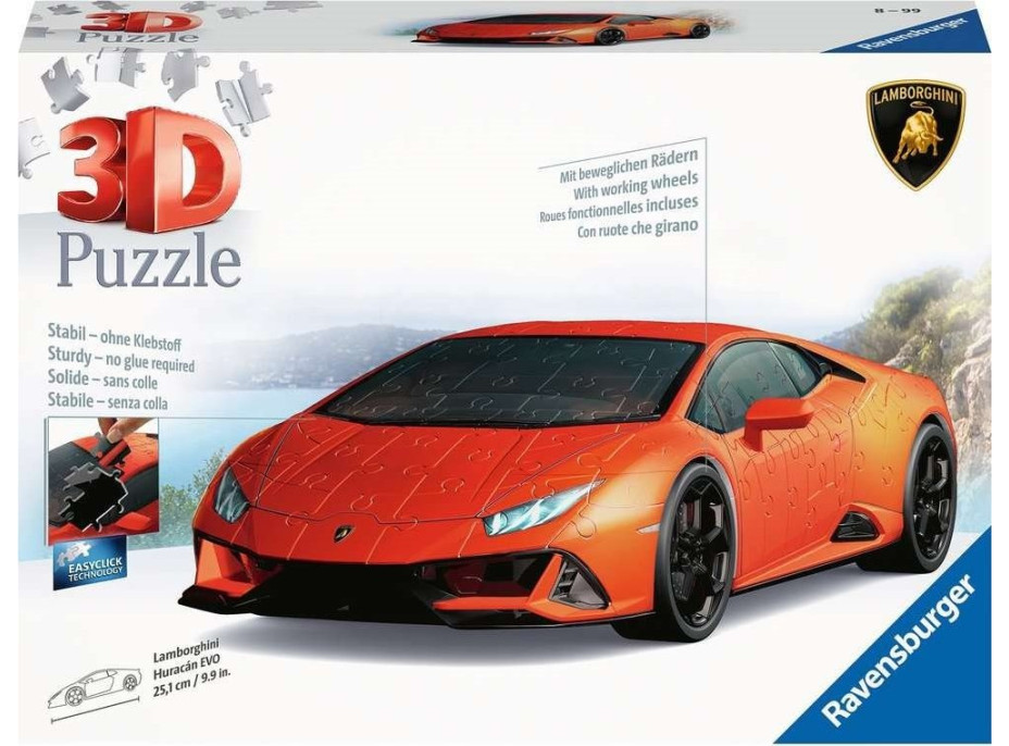 RAVENSBURGER 3D puzzle Lamborghini Huracan 108 dielikov
