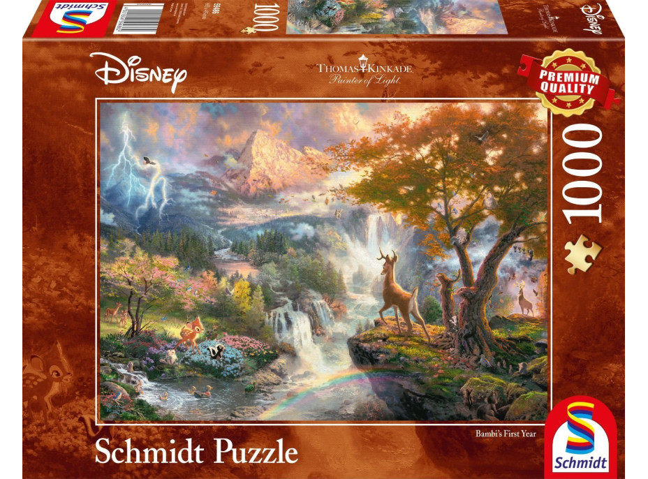 SCHMIDT Puzzle Bambi: Prvý rok 1000 dielikov