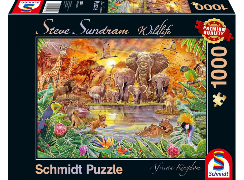 SCHMIDT Puzzle Divoká príroda: Africké kráľovstvo 1000 dielikov