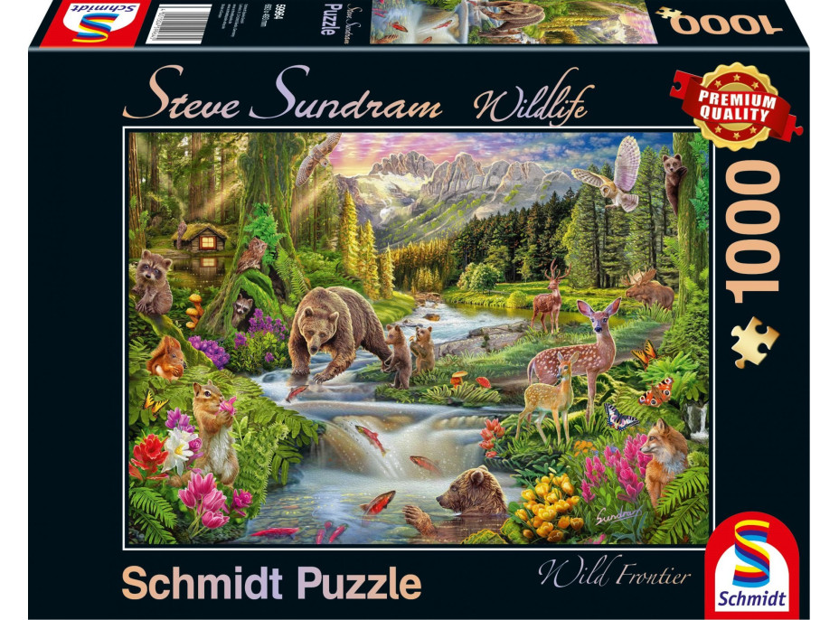 SCHMIDT Puzzle Divoká príroda: Hranice lesa 1000 dielikov