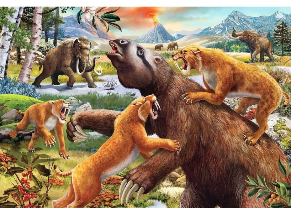 RAVENSBURGER Puzzle Jurská divočina 2x24 dielikov