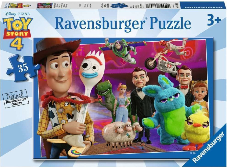 RAVENSBURGER Puzzle Toy story 4: Woody a Forky 35 dielikov