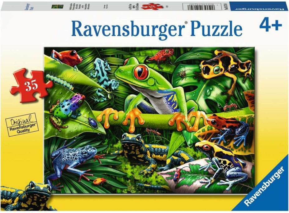 RAVENSBURGER Puzzle Úžasní obojživelníky 35 dielikov