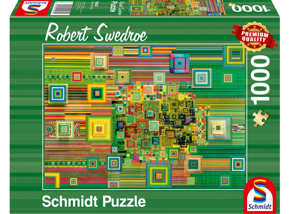 SCHMIDT Puzzle Zelený flashdisk 1000 dielikov
