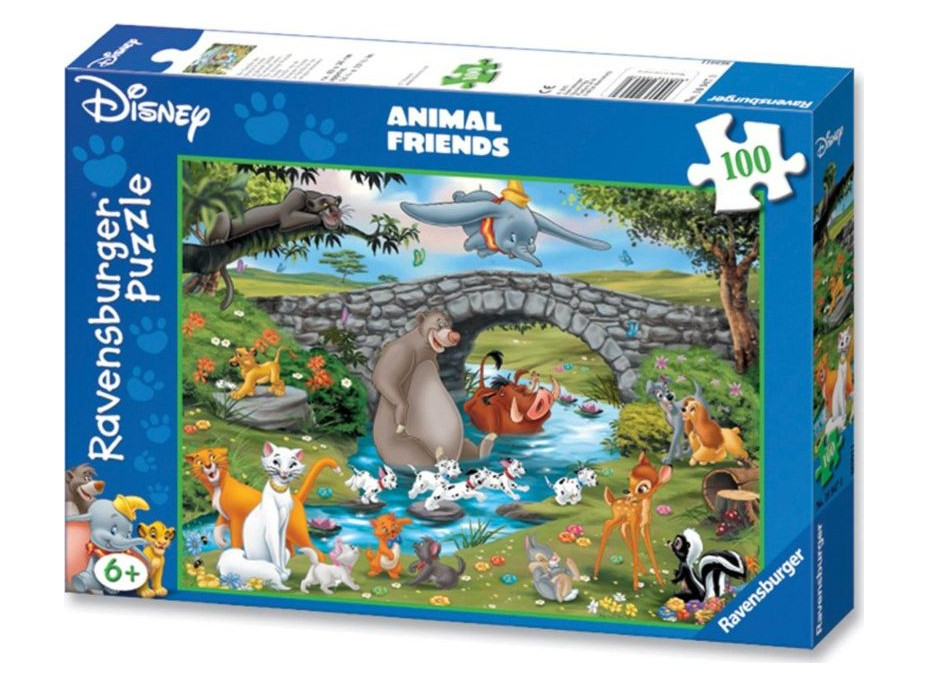 RAVENSBURGER Puzzle Zvierací kamaráti XXL 100 dielikov