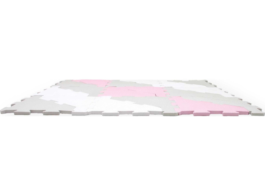 FreeOn Penové puzzle šedá, biela, ružová