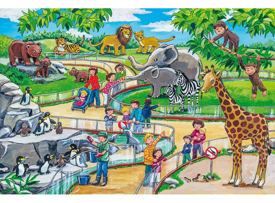 SCHMIDT Puzzle Deň v zoo 3x24 dielikov