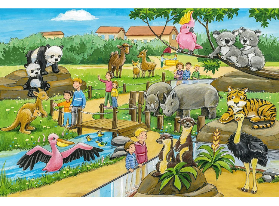 SCHMIDT Puzzle Deň v zoo 3x24 dielikov