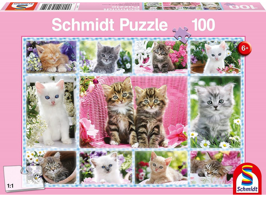 SCHMIDT Puzzle Mačiatka 100 dielikov