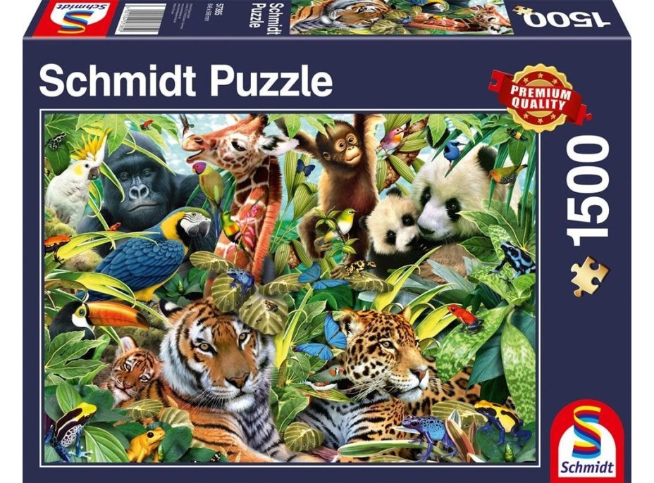 SCHMIDT Puzzle Pestré kráľovstvo zvierat 1500 dielikov