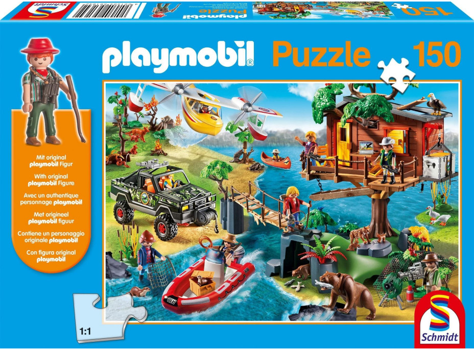 SCHMIDT Puzzle Playmobil Domček na strome 150 dielikov + figúrka Playmobil