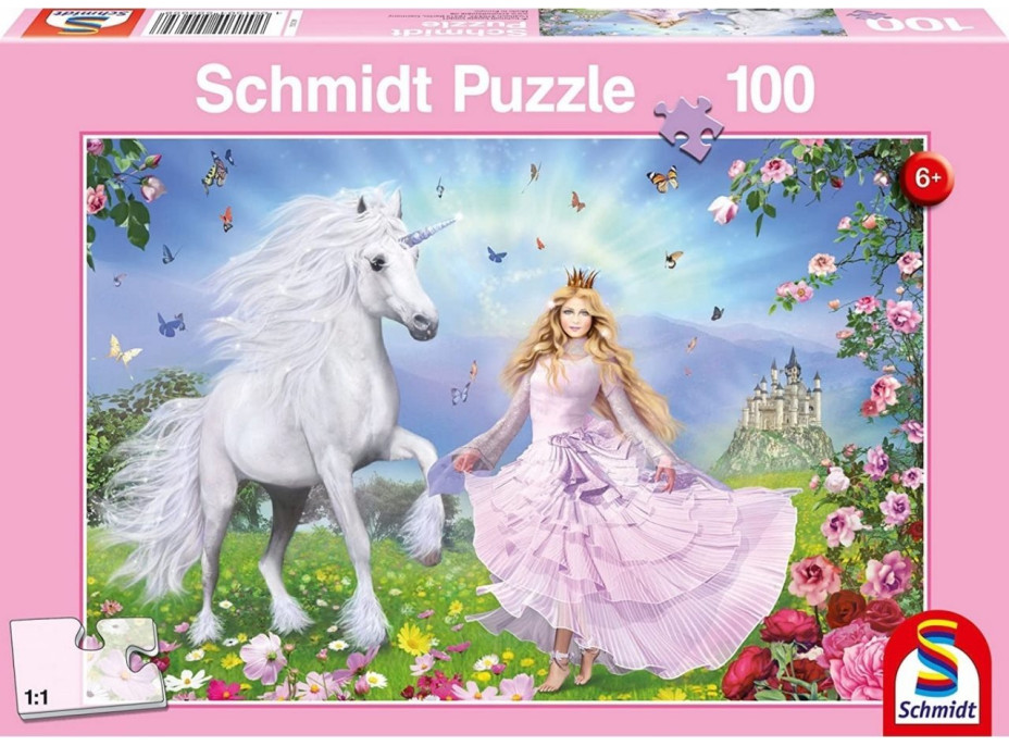SCHMIDT Puzzle Princezná jednorožcov 100 dielikov