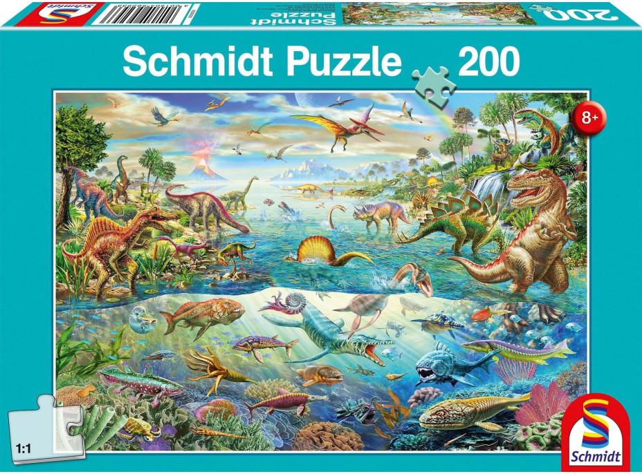 SCHMIDT Puzzle Svet dinosaurov 200 dielikov