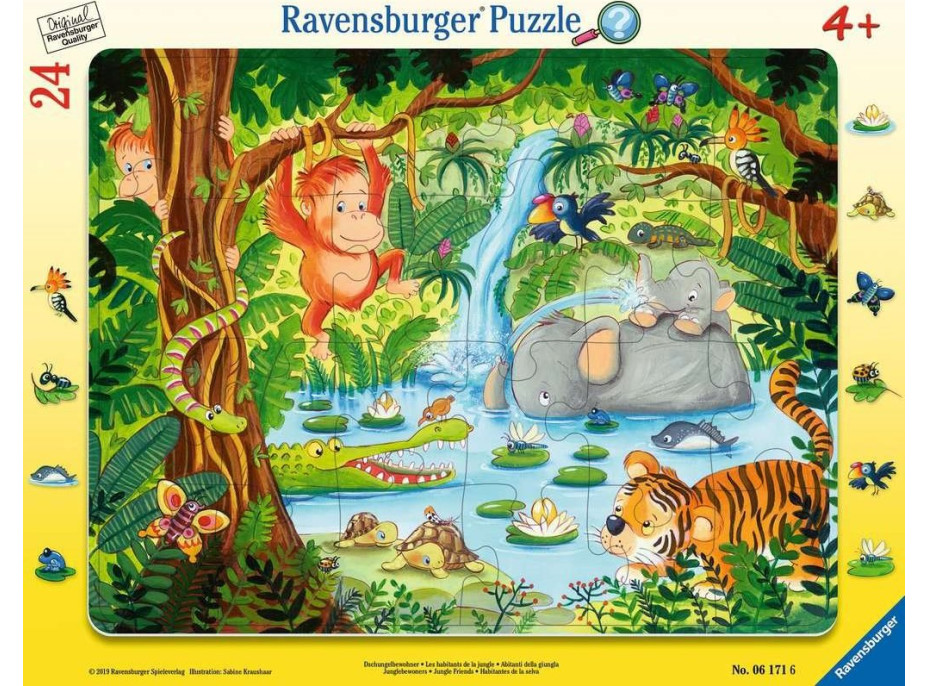 RAVENSBURGER Puzzle Priatelia z džungle 24 dielikov