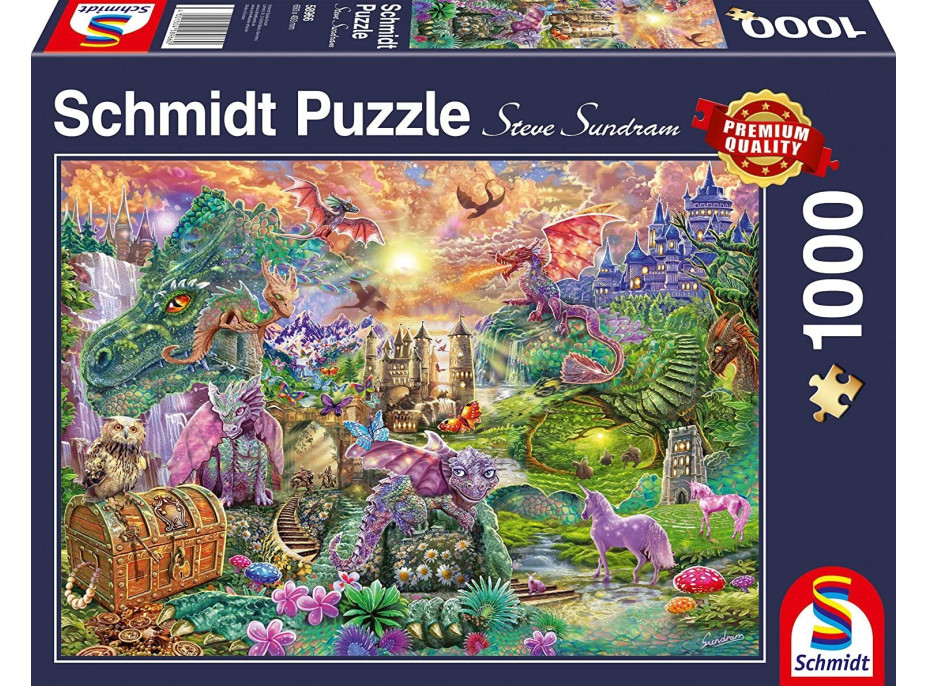 SCHMIDT Puzzle Začarované dračie kráľovstvo 1000 dielikov