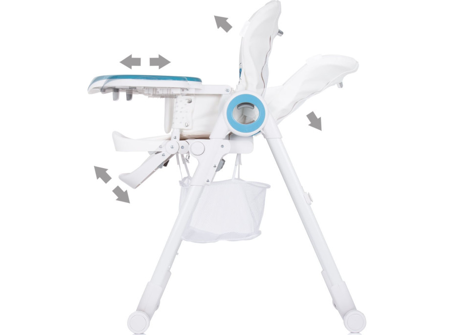 CHIPOLINO Jedálenská stolička Master Chef Atlantic