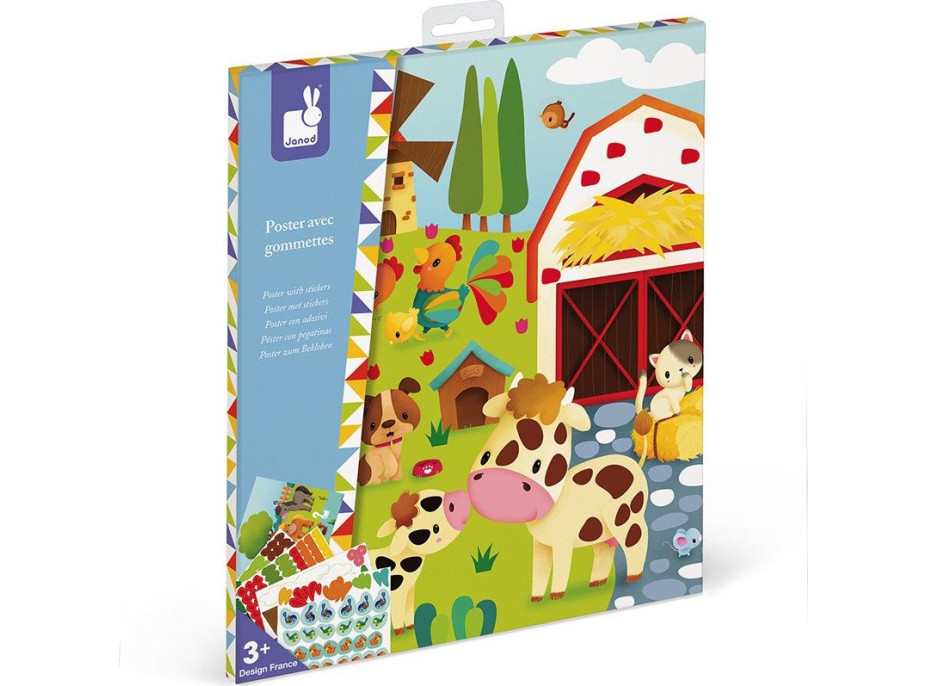 JANOD Plagát Farma s nálepkami Mini