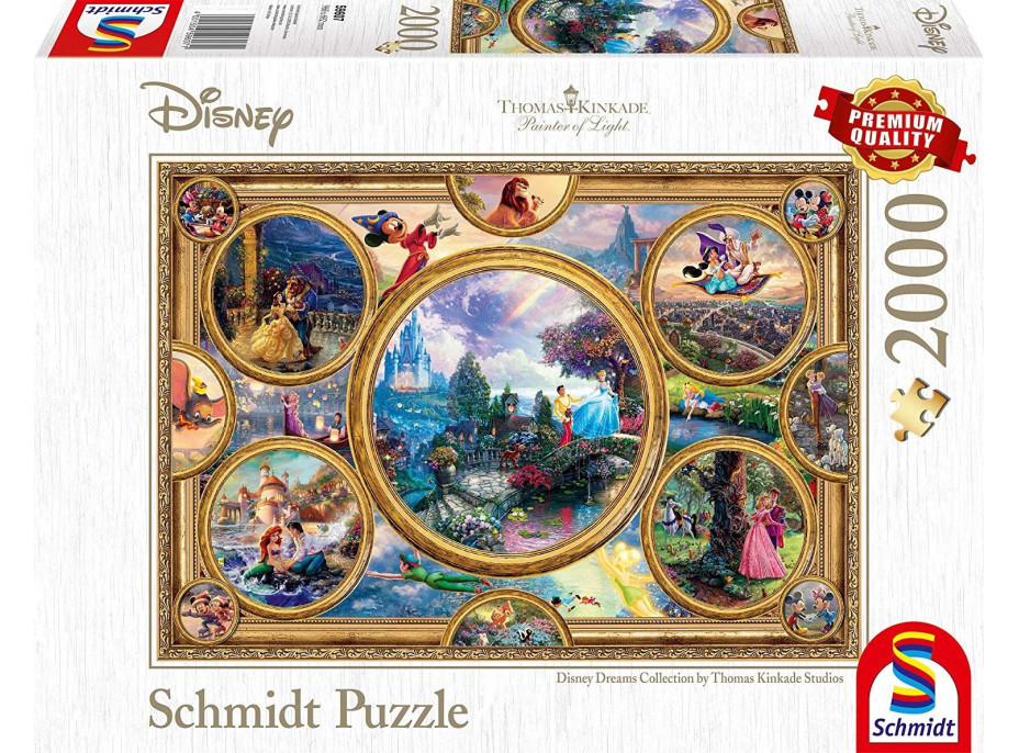 SCHMIDT Puzzle Disney koláž 2000 dielikov