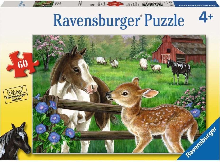 RAVENSBURGER Puzzle Žriebätko a koloušok 60 dielikov