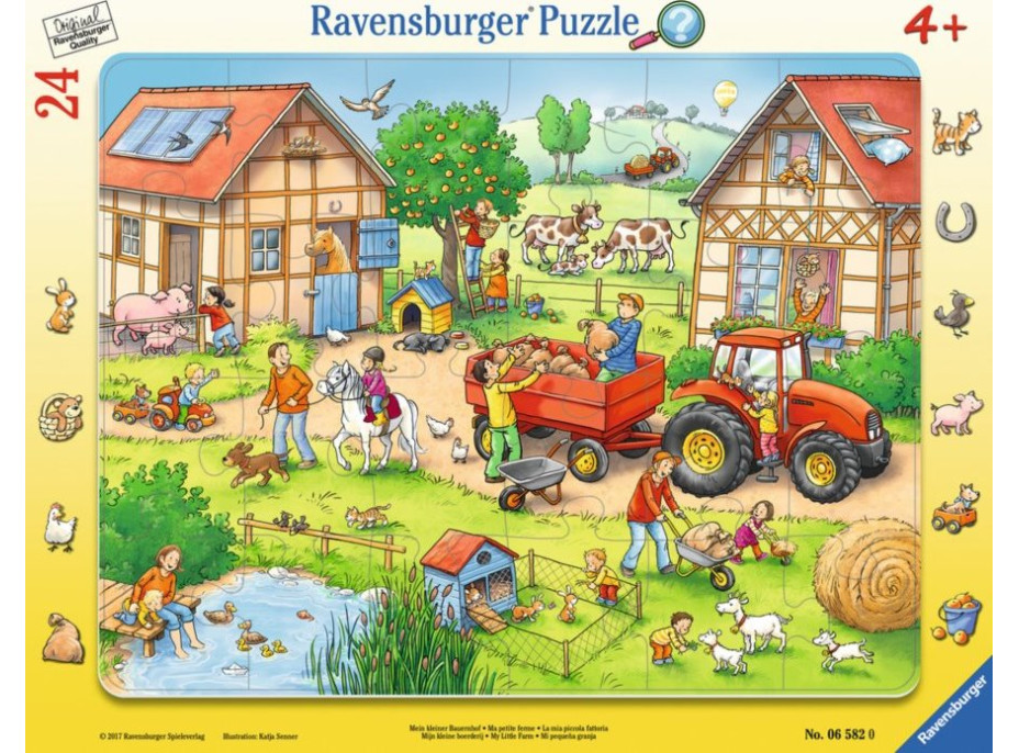 RAVENSBURGER Puzzle Moja malá farma 24 dielikov