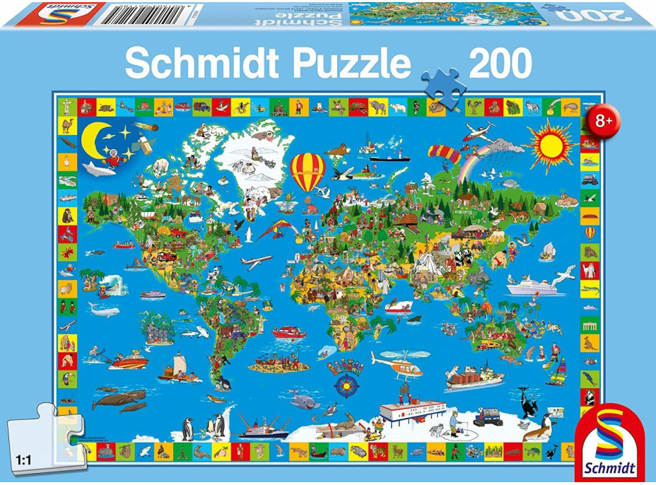 SCHMIDT Puzzle Tvoj úžasný svet 200 dielikov