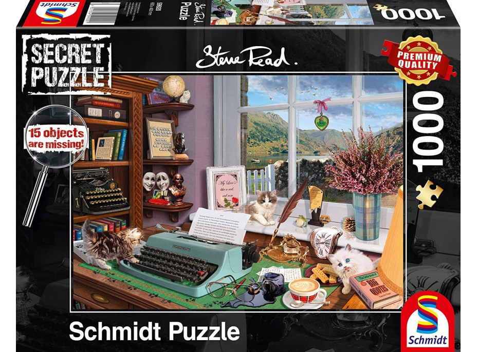 SCHMIDT Secret puzzle Na pracovnom stole 1000 dielikov