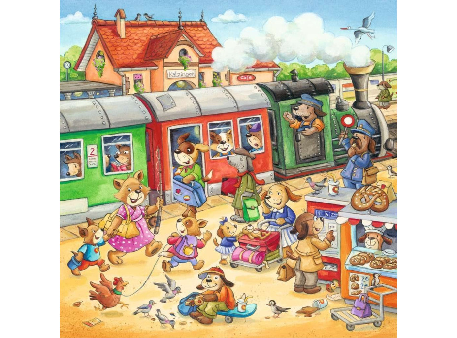 RAVENSBURGER Puzzle Prázdniny na vidieku 3x49 dielikov