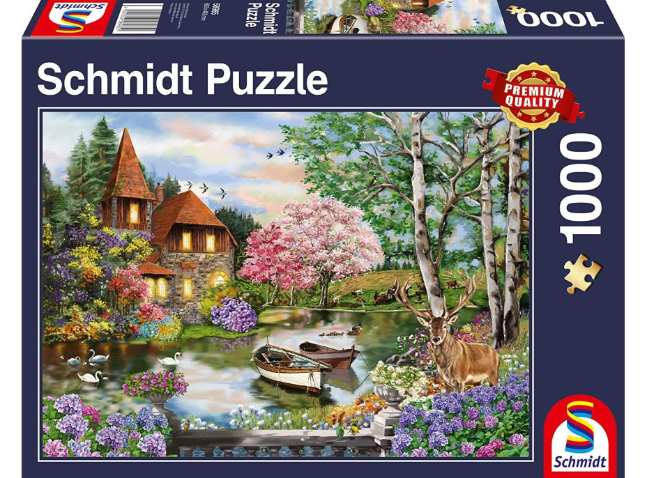 SCHMIDT Puzzle Dom pri jazere 1000 dielikov