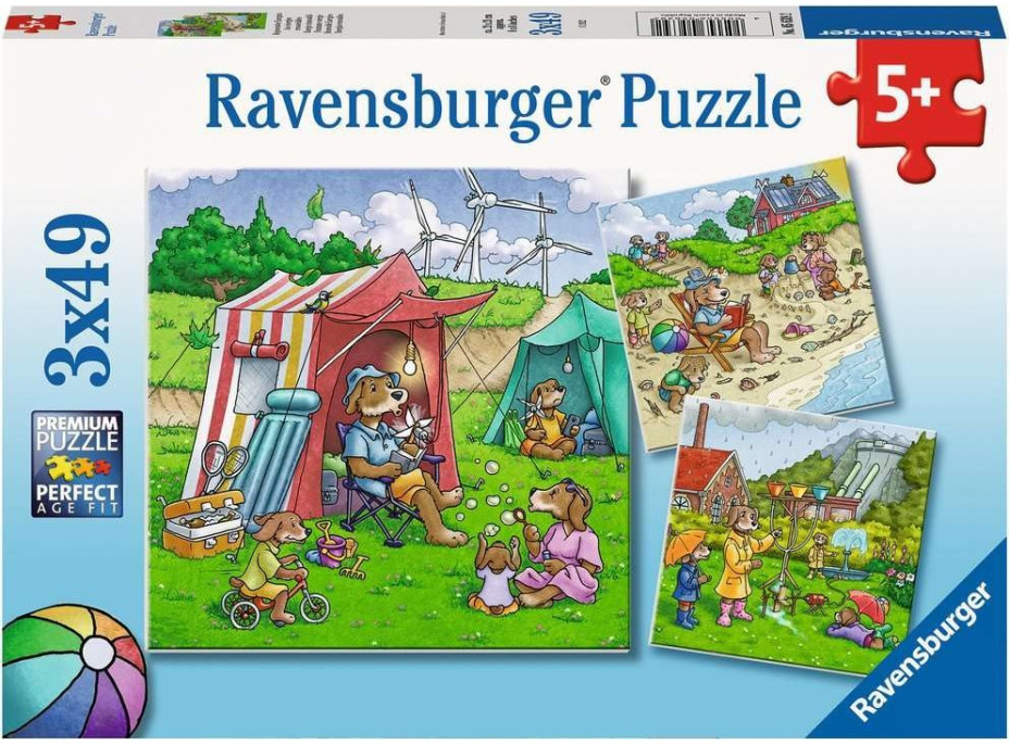 RAVENSBURGER Puzzle Obnoviteľná energia 3x49 dielikov