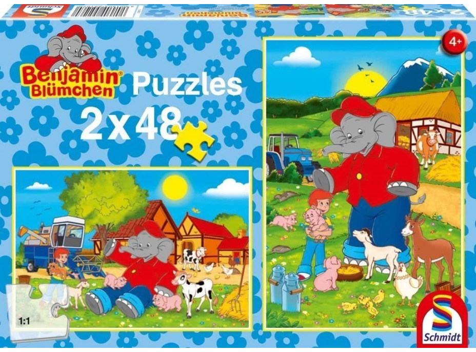 SCHMIDT Puzzle Benjamin Kvietko: Farma 2x48 dielikov