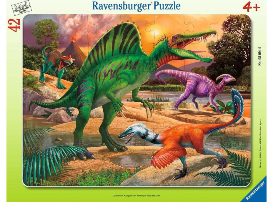 RAVENSBURGER Puzzle Dinosaury 42 dielikov