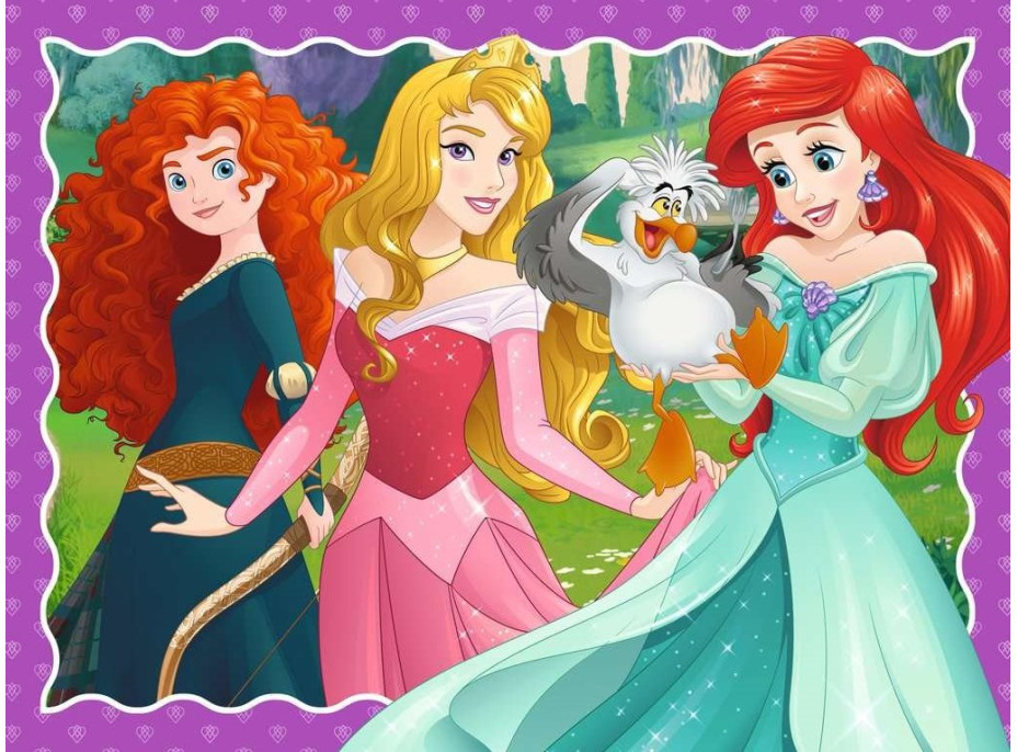 RAVENSBURGER Puzzle Disney Princezné 4v1 (12, 16, 20, 24 dielikov)