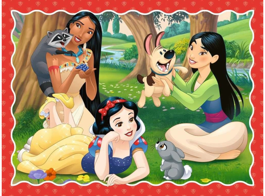 RAVENSBURGER Puzzle Disney Princezné 4v1 (12, 16, 20, 24 dielikov)