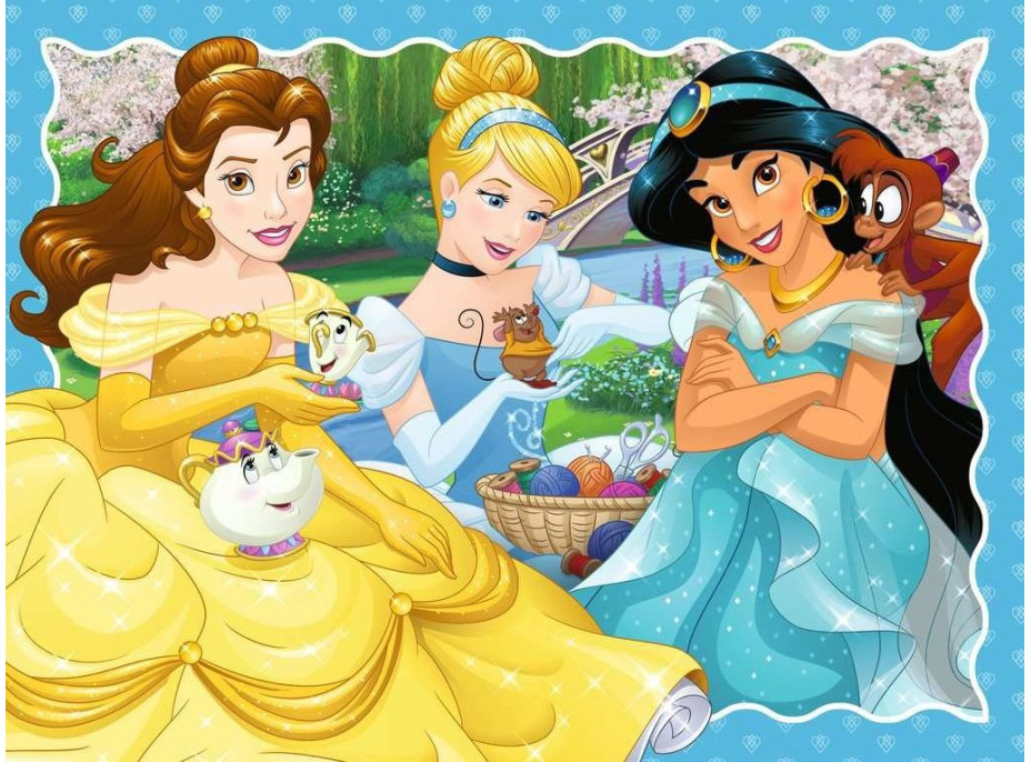 RAVENSBURGER Puzzle Disney Princezné 4v1 (12, 16, 20, 24 dielikov)