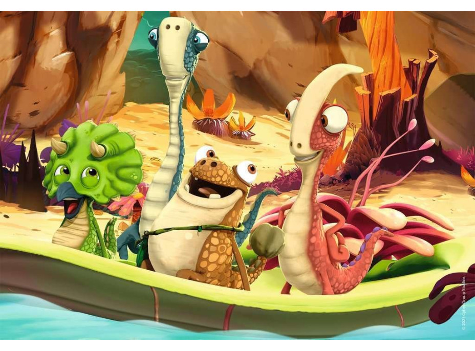 RAVENSBURGER Puzzle Gigantosaurus: Hor sa za dobrodružstvom 2x24 dielikov