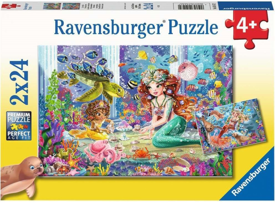 RAVENSBURGER Puzzle Morské panny 2x24 dielikov