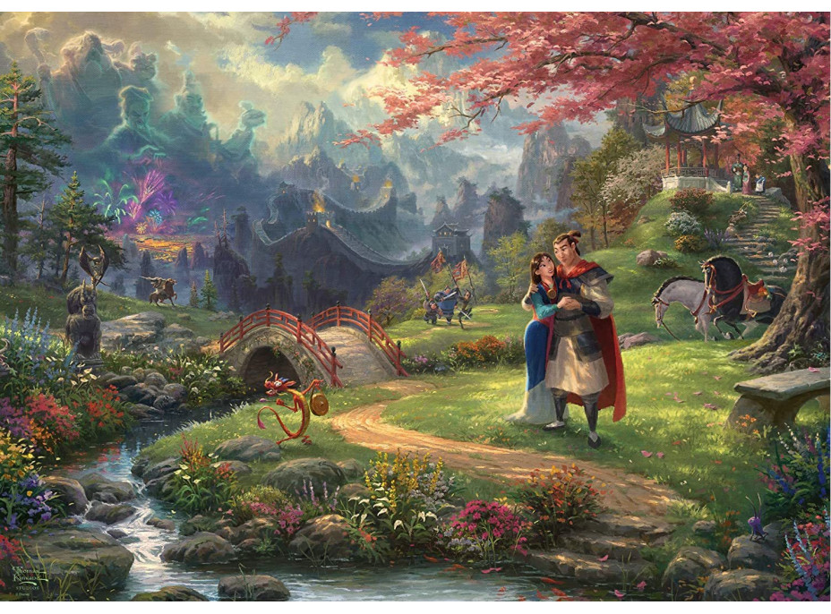 SCHMIDT Puzzle Mulan: Kvety lásky 1000 dielikov