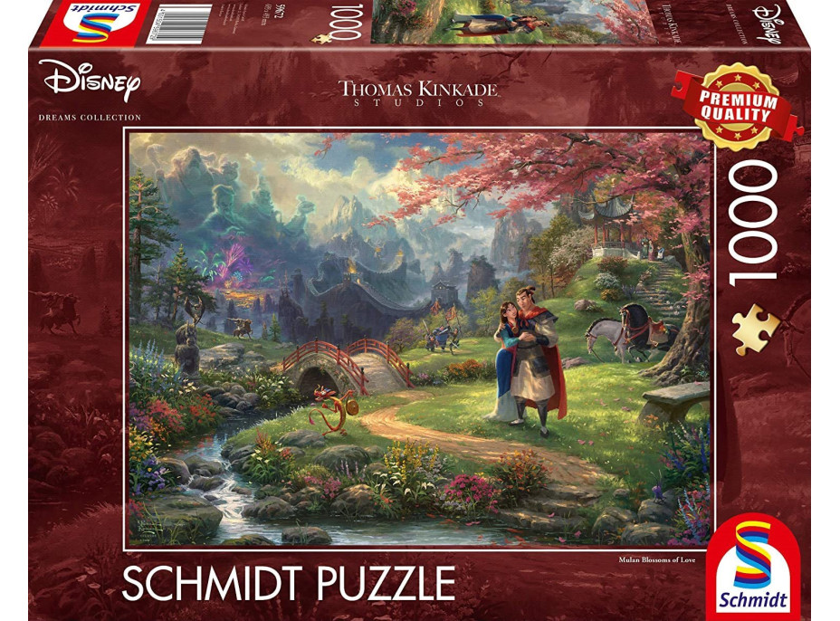 SCHMIDT Puzzle Mulan: Kvety lásky 1000 dielikov