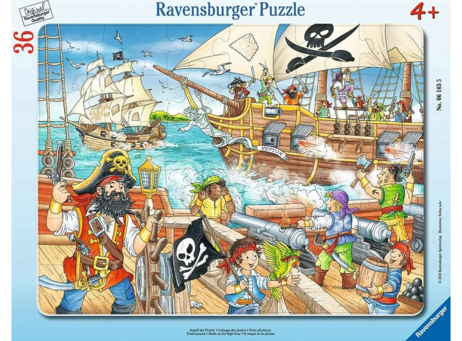 RAVENSBURGER Puzzle Bitka na šírom mori 36 dielikov