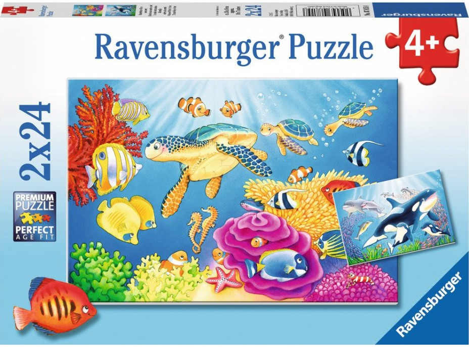 RAVENSBURGER Puzzle Podmorská krása 2x24 dielikov