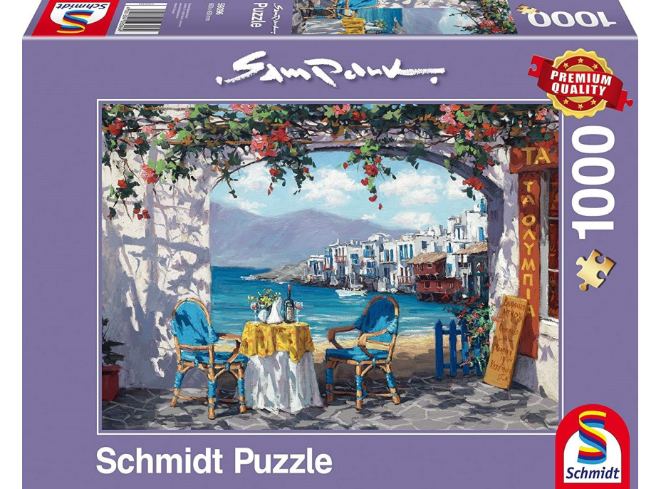 SCHMIDT Puzzle Stretnutie v Mykonos 1000 dielikov