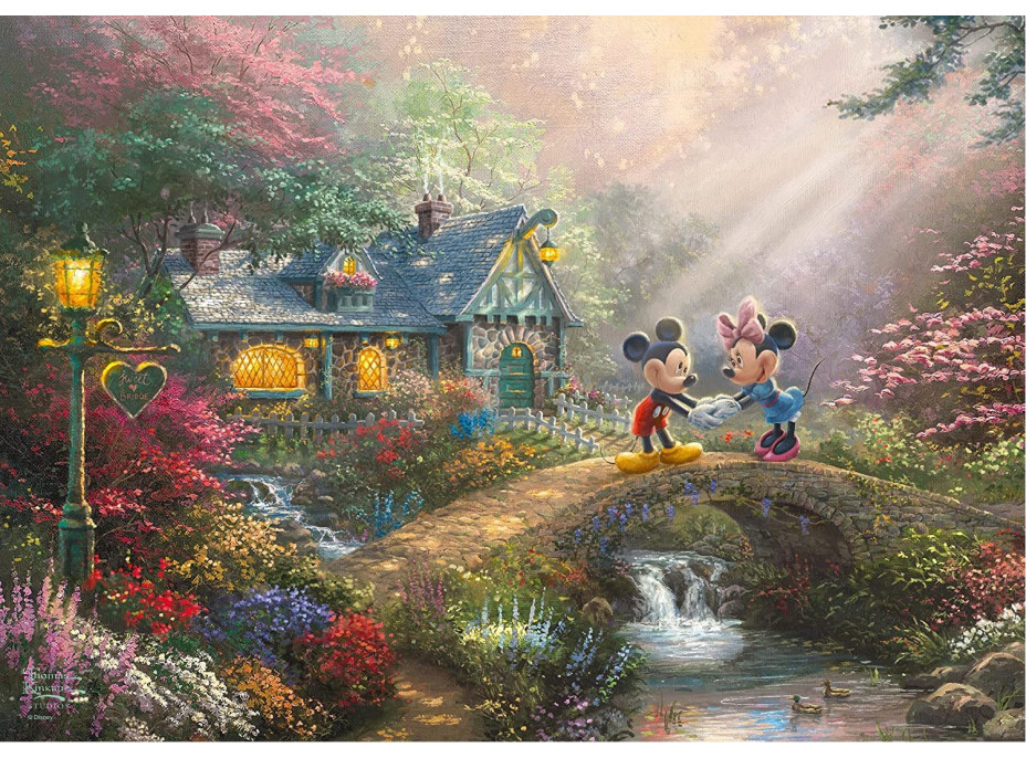 SCHMIDT Puzzle v plechovej krabičke Mickey & Minnie 500 dielikov